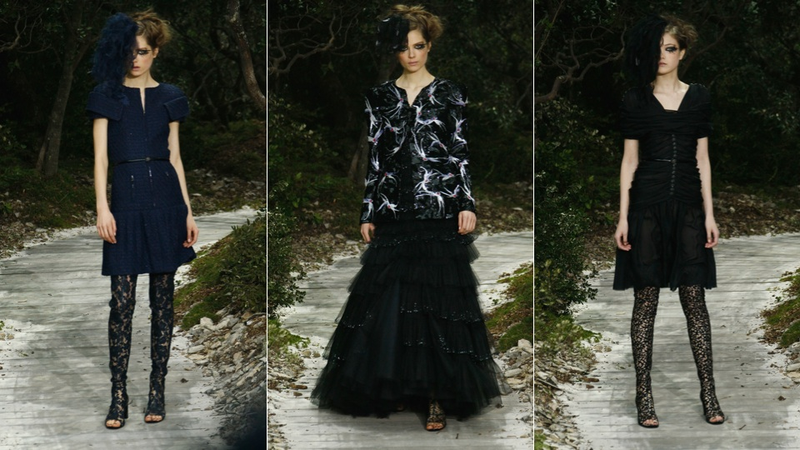 Illustration for article titled Chanel Haute Couture: For the Bedraggled Black Swan Lady Who Lunches in You